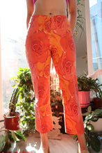Load image into Gallery viewer, Vintage 2000s Cache Orange Rose Patterned Pants
