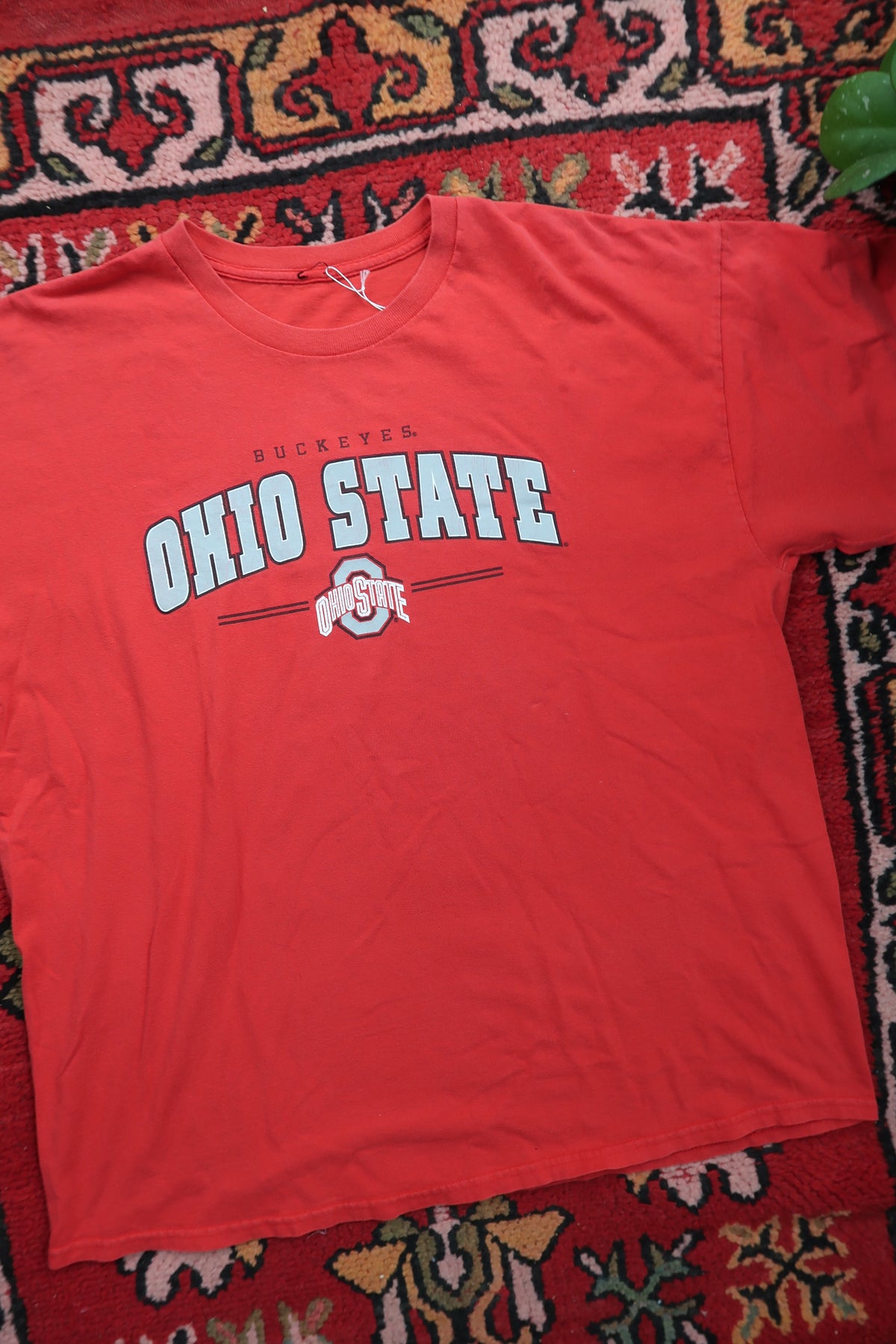Elektra Vintage Ohio State University graphic T-shirt featuring a bold university logo and team colors.
