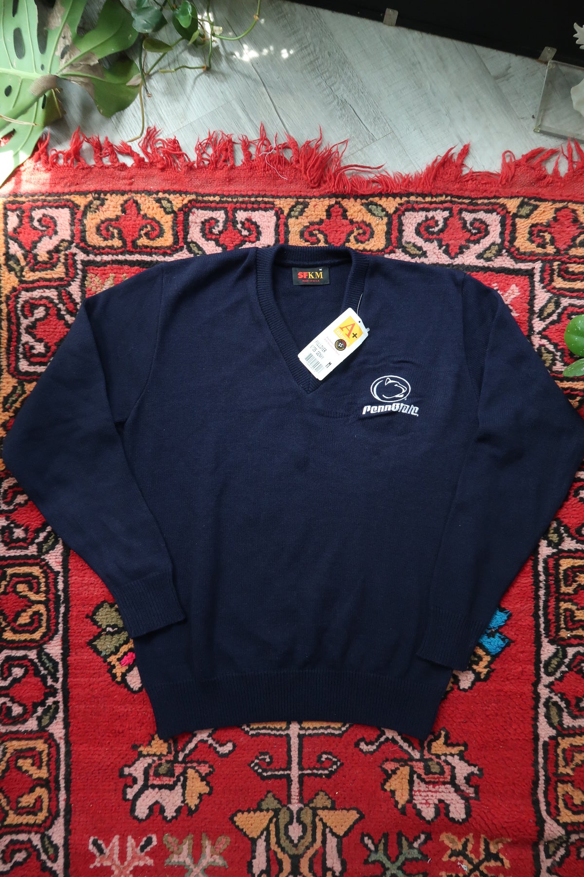 NWT Vintage Penn State V Neck Knit Sweater