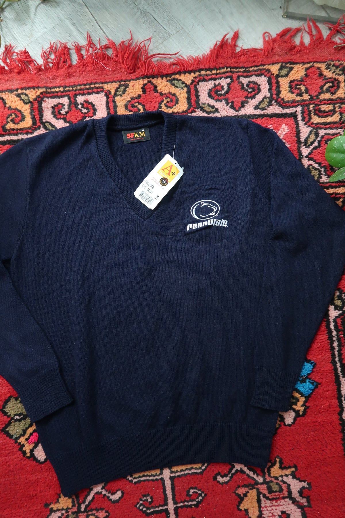 NWT Vintage Penn State V Neck Knit Sweater