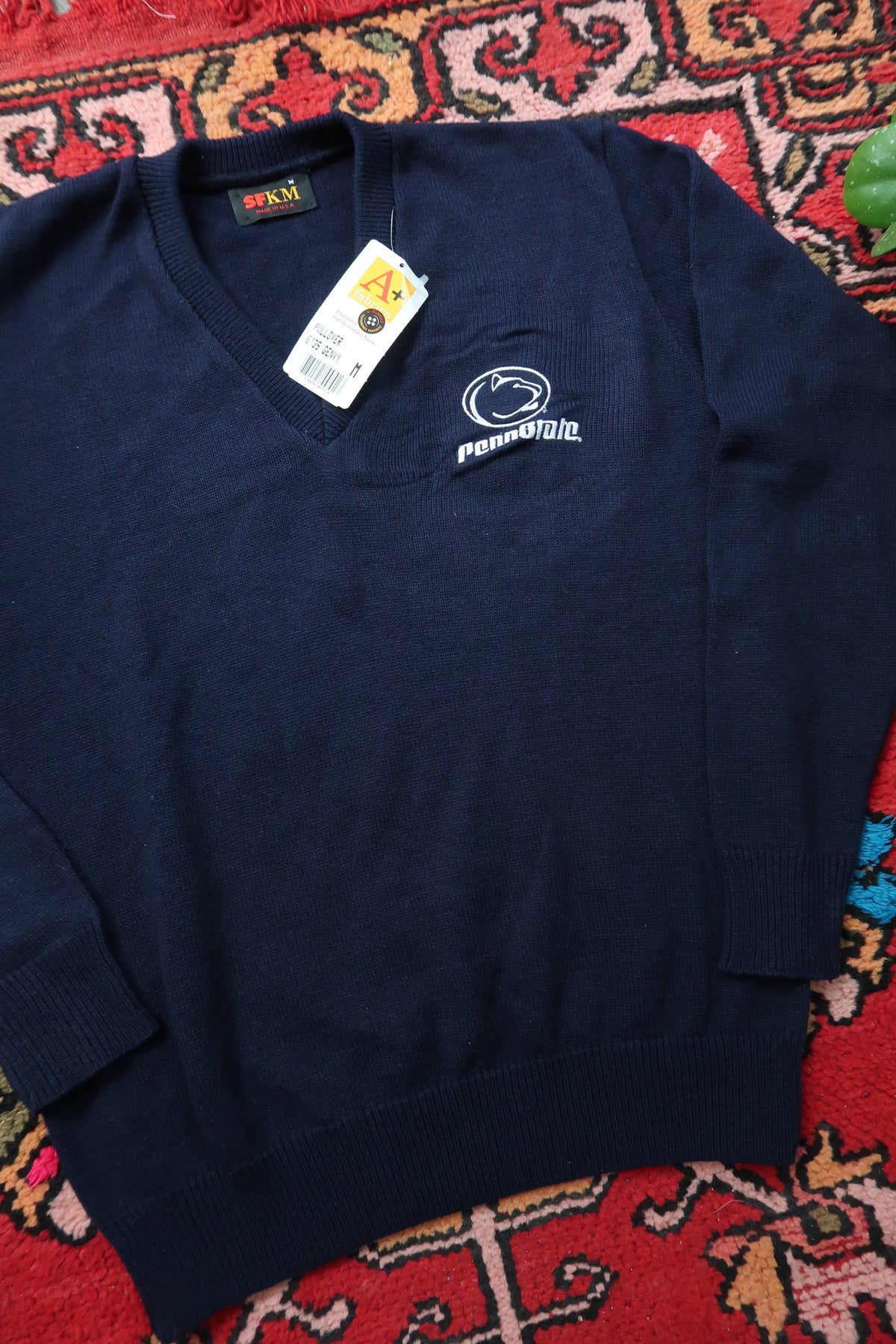 NWT Vintage Penn State V Neck Knit Sweater