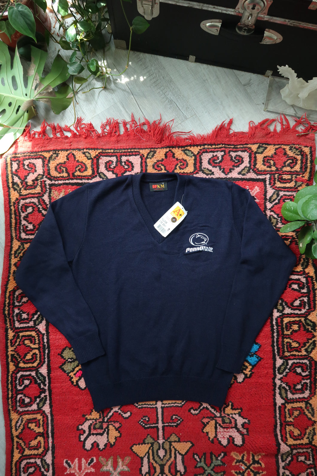 NWT Vintage Penn State V Neck Knit Sweater