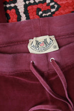 Load image into Gallery viewer, Vintage Y2K Burgundy Juicy Couture Velour Lounge Pants

