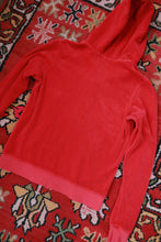 Load image into Gallery viewer, Vintage Y2K Cherry Red Juicy Couture Terry Cloth Zip Up Hoodie
