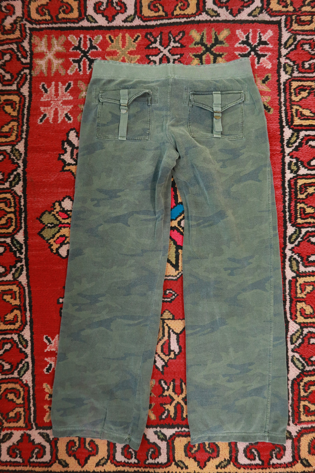 Vintage Y2K Juicy Couture camo tracksuit set by Elektra Vintage, featuring a stylish camouflage design and classic tracksuit style.