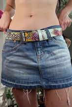 Load image into Gallery viewer, Vintage Ed Hardy Tattoo Style Leather Belt — Mermaid &amp; Rose Graphic
