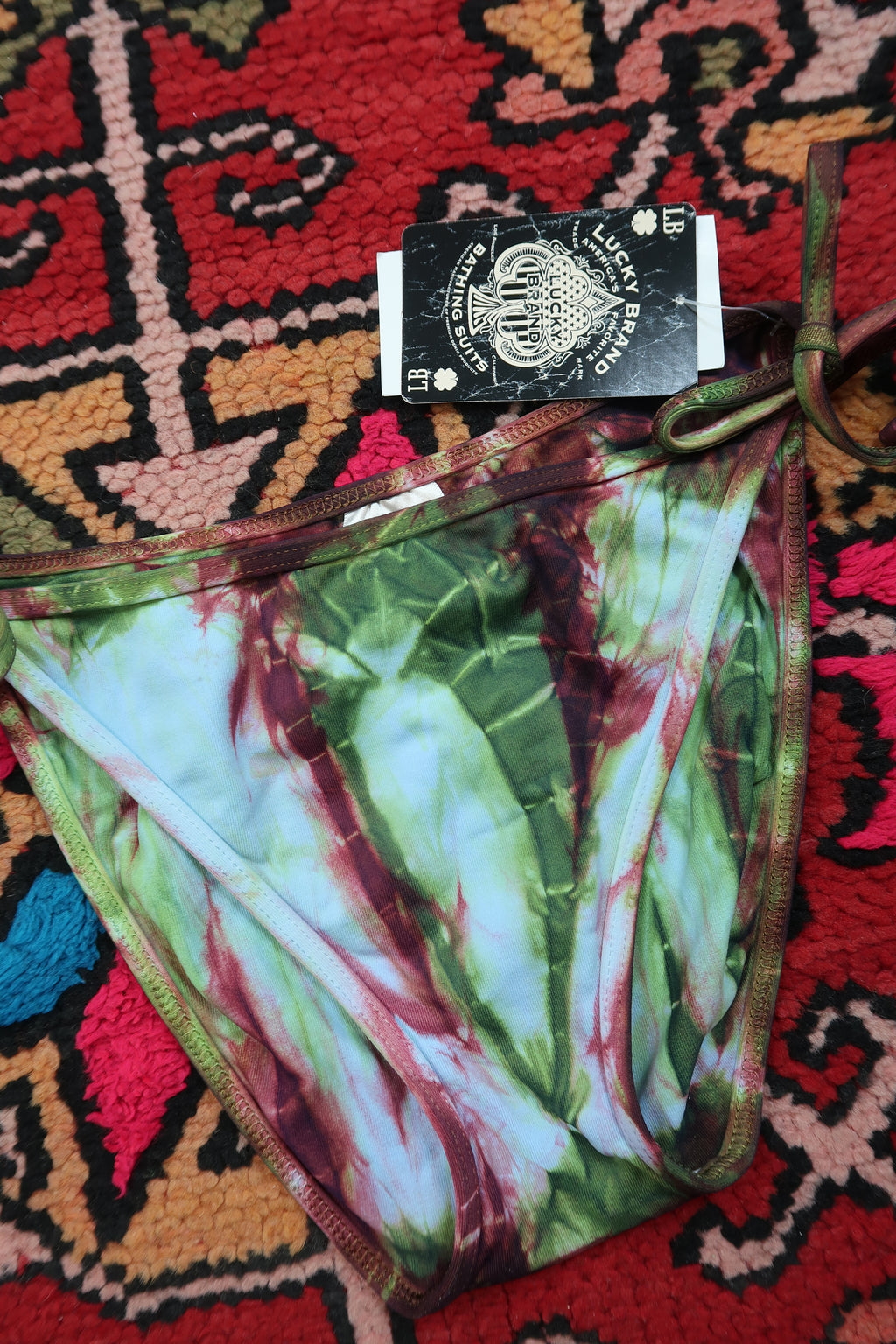 Vintage 2000s Lucky Brand Tie-Dye Bikini Bottoms – New with Tags