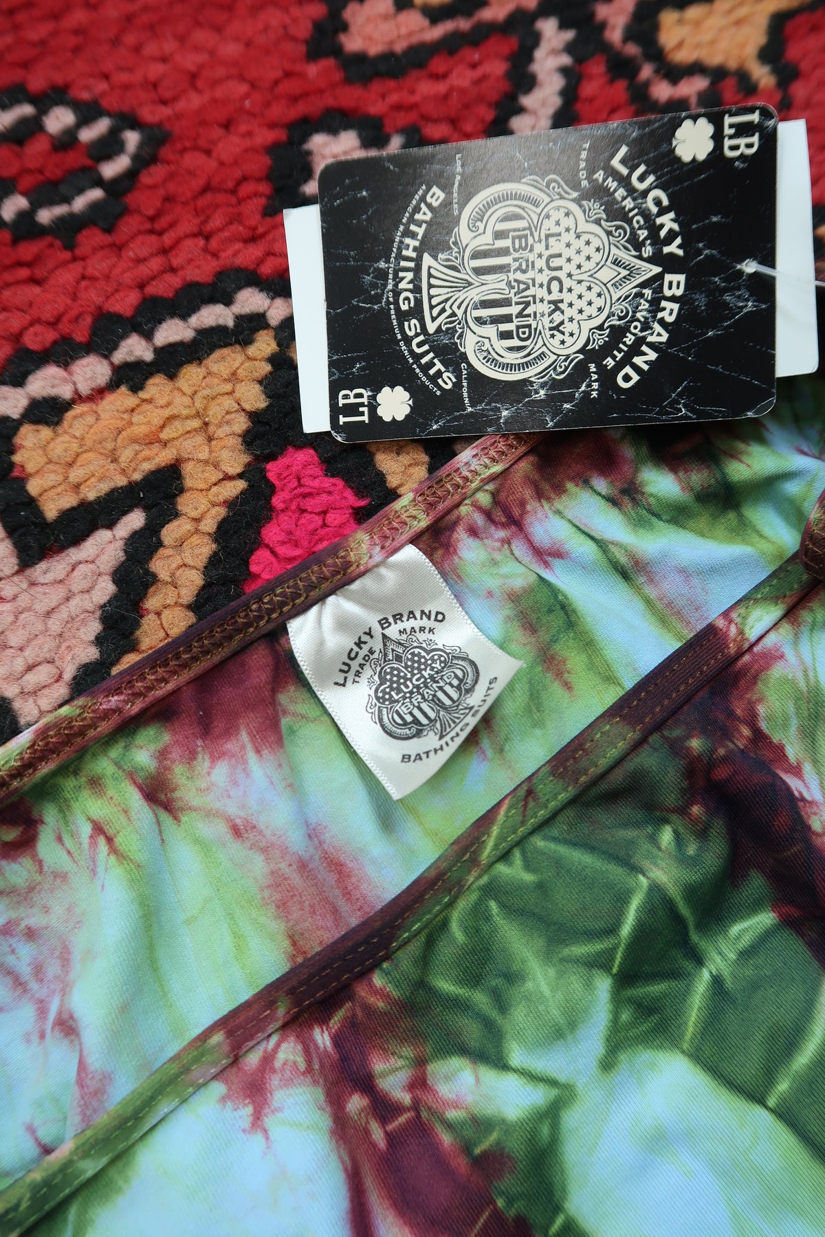Vintage 2000s Lucky Brand Tie-Dye Bikini Bottoms – New with Tags
