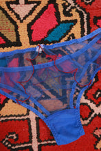 Load image into Gallery viewer, Agent Provocateur Blue Sheer Mesh Lingerie Set
