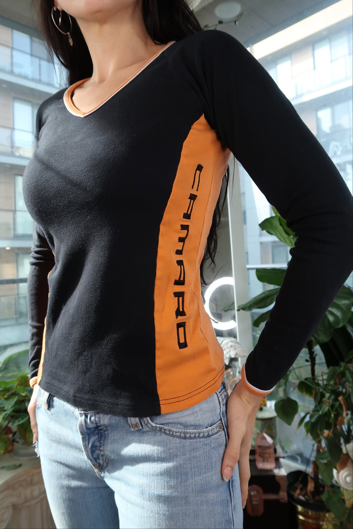 Vintage 2000s Camaro Y2K Racing Long Sleeve Top