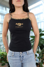 Load image into Gallery viewer, Vintage Y2K Hard Rock Cafe Atlantic City Leopard Trim Tank Top
