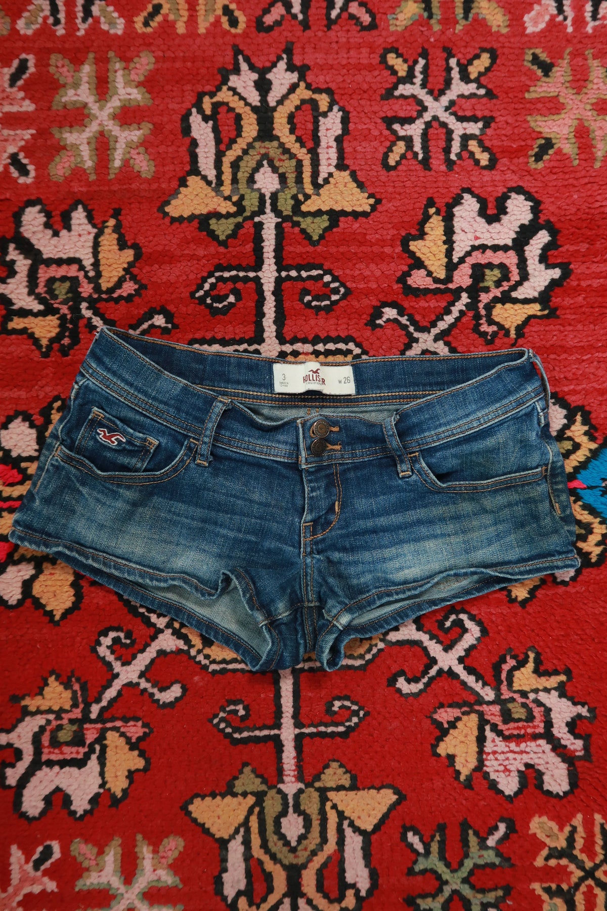 Vintage Y2K Hollister Low Rise Denim Short Shorts