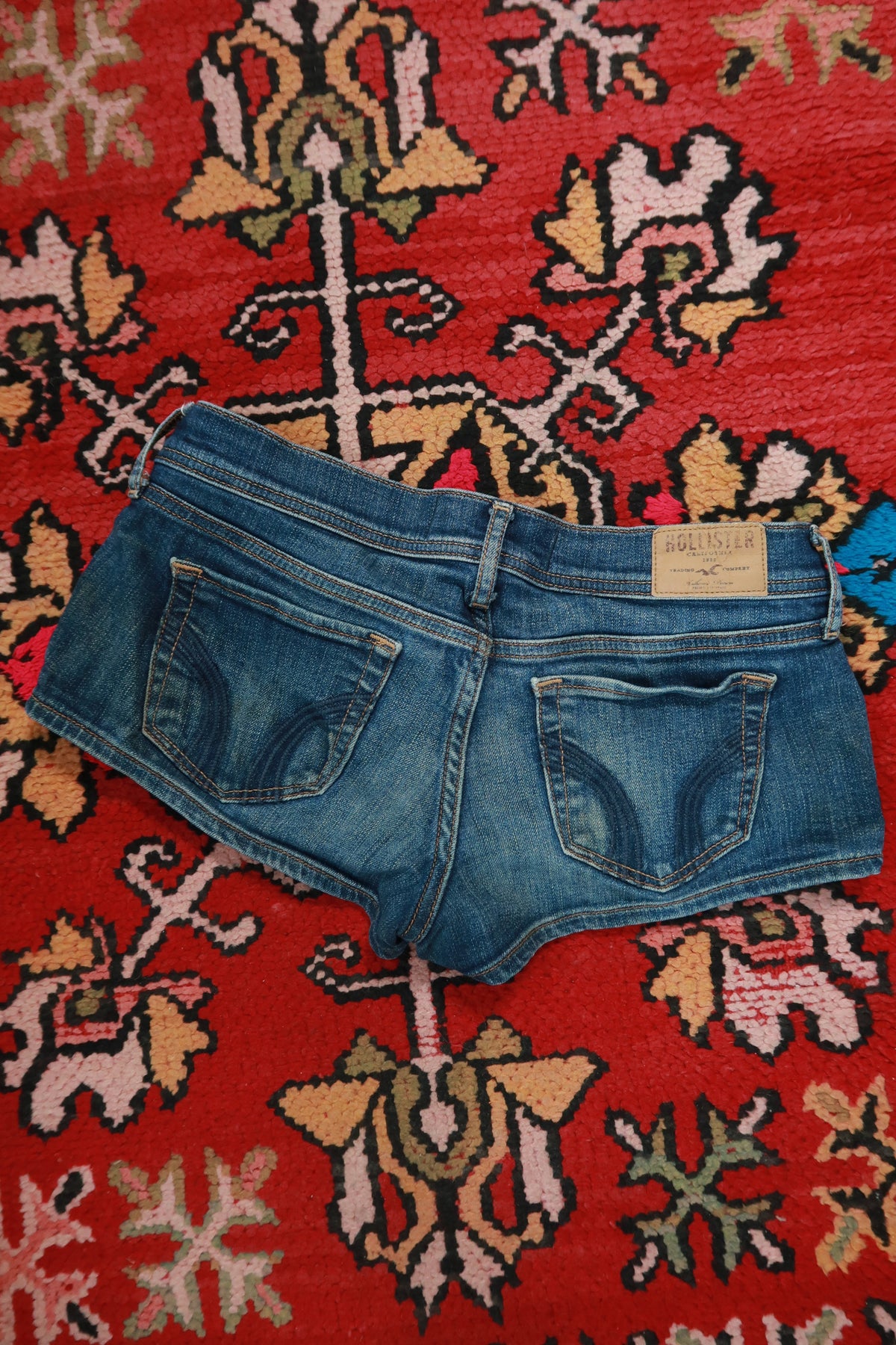 Vintage Y2K Hollister Low Rise Denim Short Shorts
