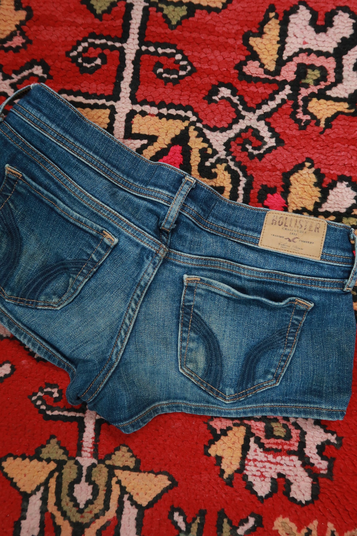 Vintage Y2K Hollister Low Rise Denim Short Shorts
