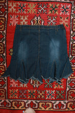 Load image into Gallery viewer, Vintage Y2K Denim Handkerchief Hem Midi Skirt
