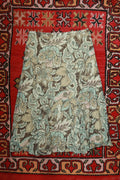 Elektra Vintage floral paisley midi A-line skirt with a vintage-inspired design and flowy silhouette.