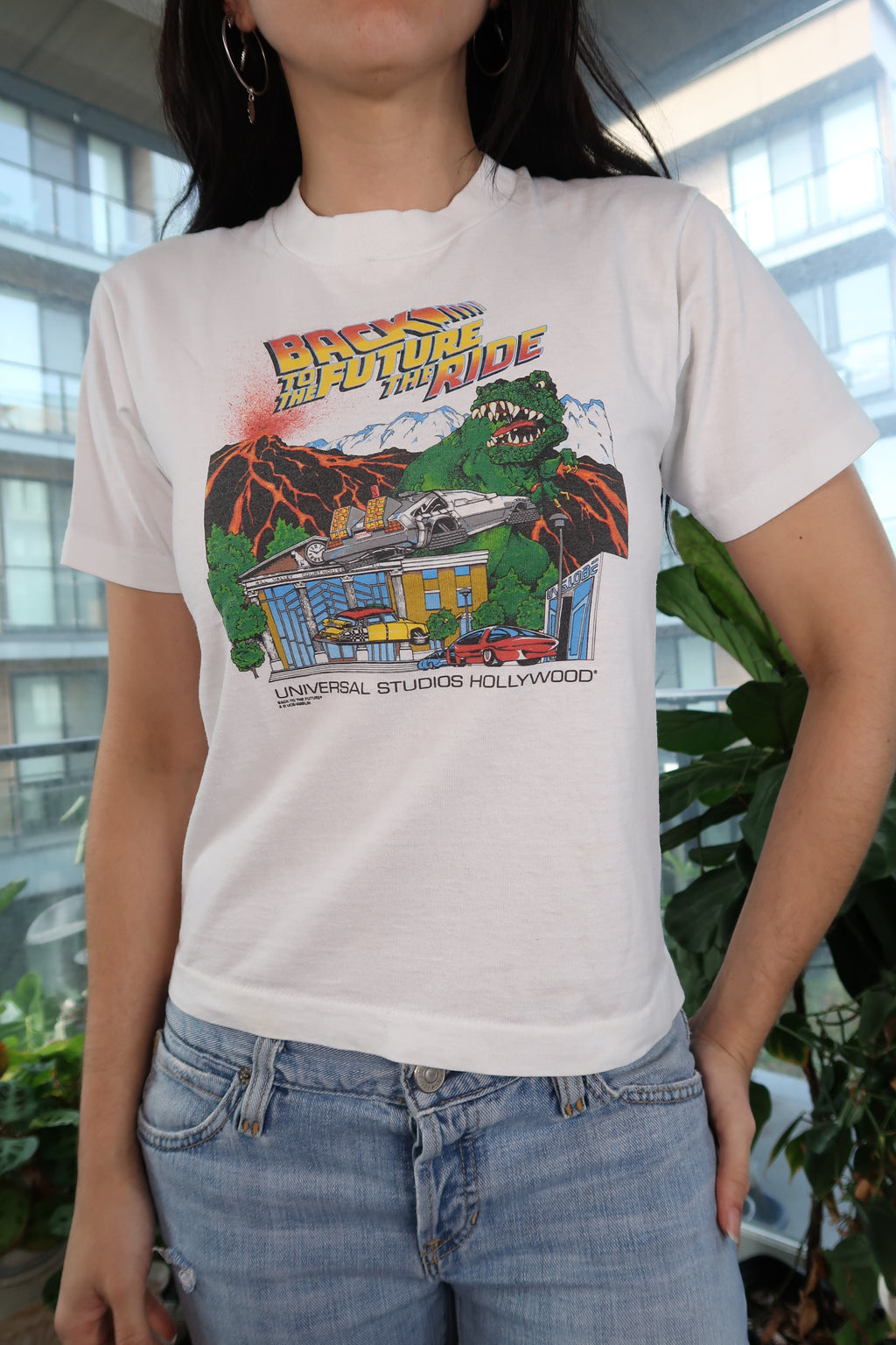 Vintage Back to The Future Ride Baby Tee - Elektra Vintage
