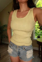 Load image into Gallery viewer, Vintage 2000s Butter Yellow Ribbed Tank Top
