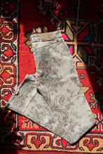 Load image into Gallery viewer, Vintage Just Cavalli Low-Rise Jeans – Metallic Floral Brocade Print Denim
