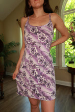 Load image into Gallery viewer, 2000s Vintage Lavender Floral Mini Dress
