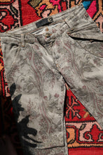 Load image into Gallery viewer, Vintage Just Cavalli Low-Rise Jeans – Metallic Floral Brocade Print Denim
