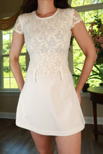 Load image into Gallery viewer, Vintage 2000s White Lace Overlay Mini Dress
