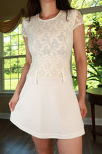 Load image into Gallery viewer, Vintage 2000s White Lace Overlay Mini Dress
