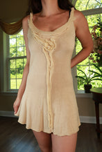 Load image into Gallery viewer, Vintage 2000s Silk Trim Nine West Ruffle Knit Sweater Dress
