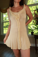 Load image into Gallery viewer, Vintage 2000s Silk Trim Nine West Ruffle Knit Sweater Dress
