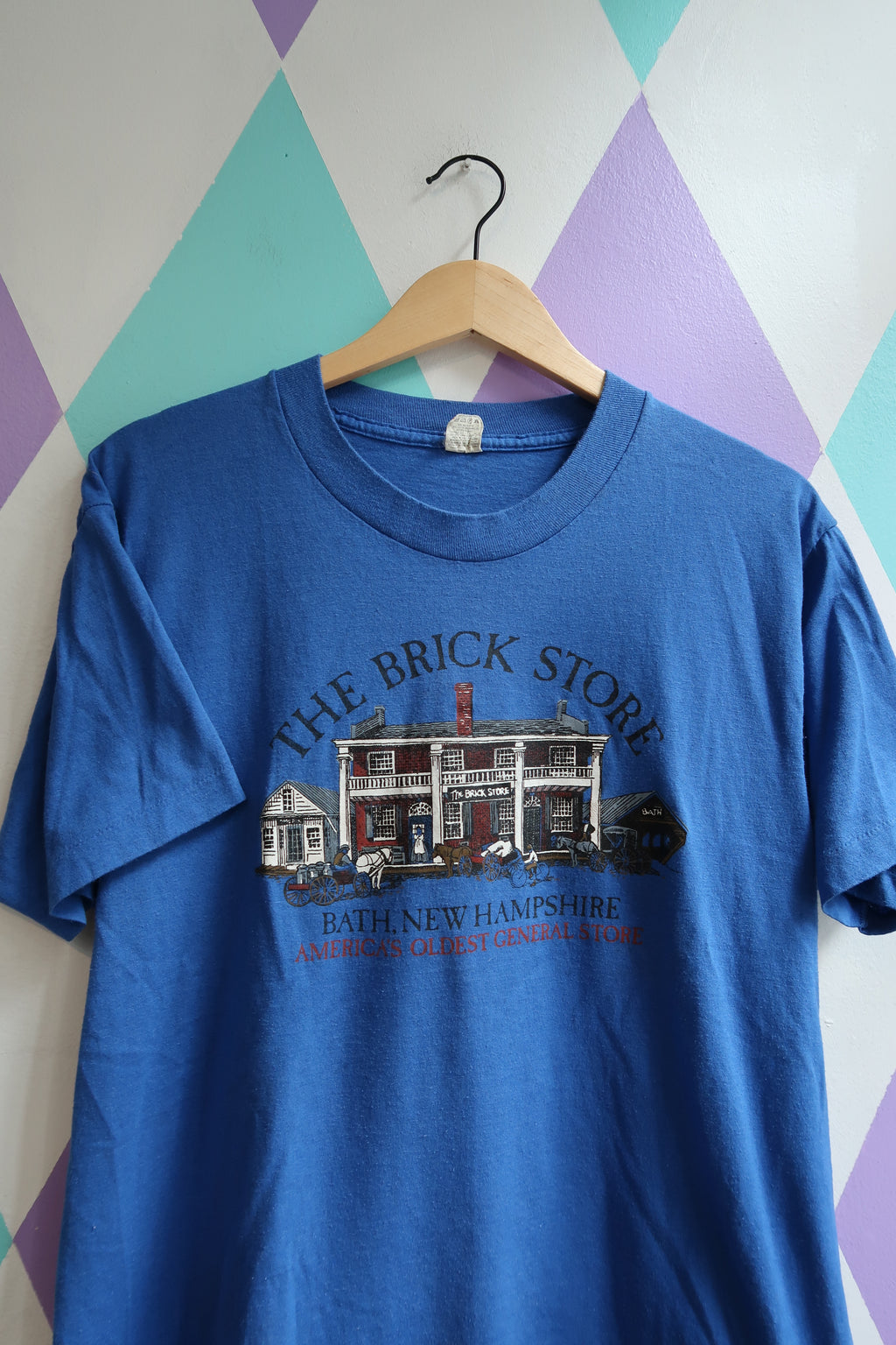 Vintage 80s The Brick Store Bath, New Hampshire Graphic Tee