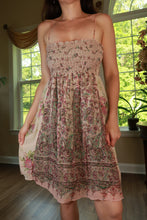 Load image into Gallery viewer, Vintage 2000s 100% Silk Paisley Smocked Babydoll Dress
