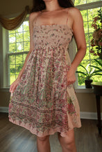 Load image into Gallery viewer, Vintage 2000s 100% Silk Paisley Smocked Babydoll Dress
