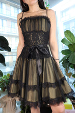 Load image into Gallery viewer, Vintage 90s Jessica McClintock Black Lace &amp; Tulle Party Dress
