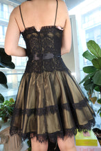Load image into Gallery viewer, Vintage 90s Jessica McClintock Black Lace &amp; Tulle Party Dress
