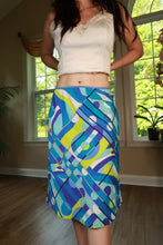 Load image into Gallery viewer, Vintage 2000s Mod Geometric Midi Skirt
