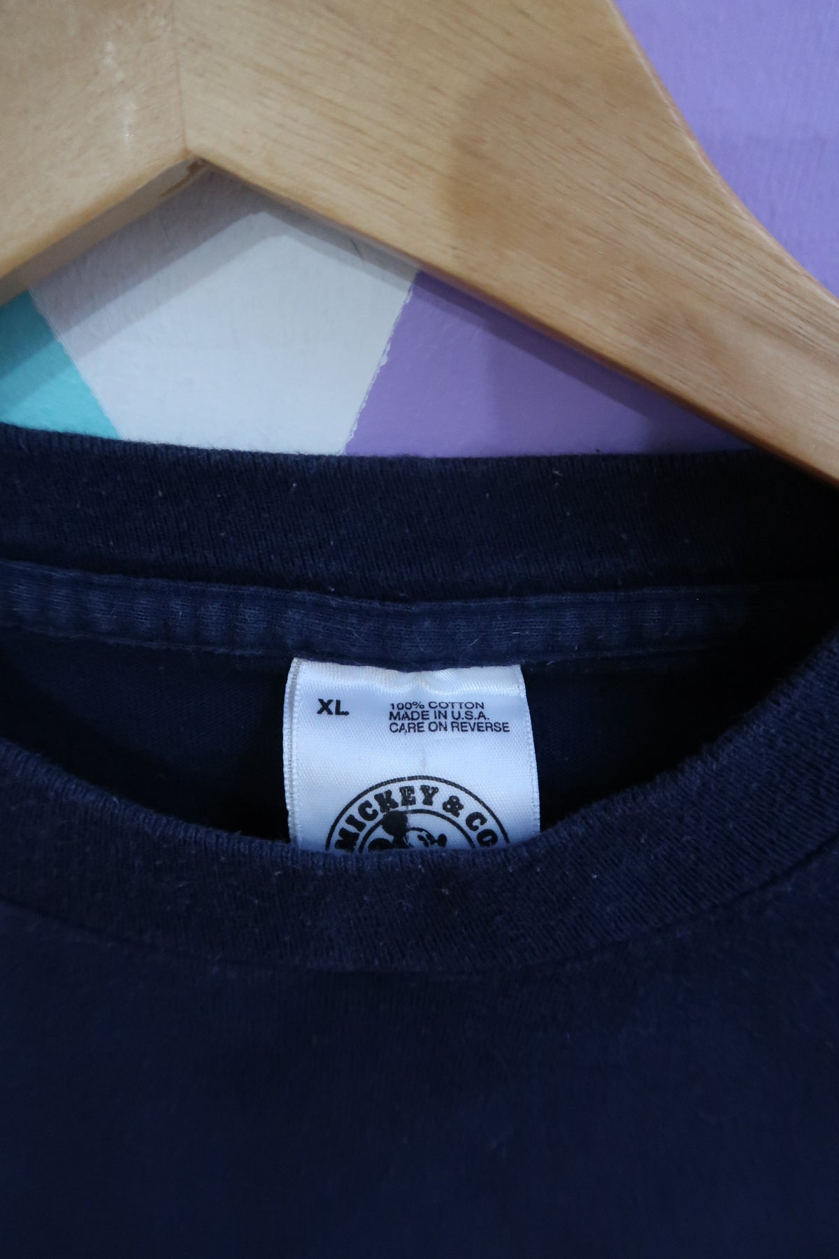 Vintage Embroidered Mickey Mouse Graphic T-Shirt
