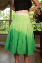 Load image into Gallery viewer, Vintage Y2K Theory green ombre midi skirt by Elektra Vintage, featuring a flowing fabric and retro-inspired design.
