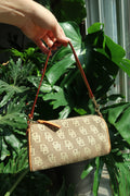 Vintage Dooney & Bourke Monogram Mini Barrel Bag