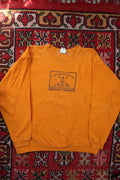 Vintage Long Beach Island Winter Crew Sweatshirt - Orange Jersey Shore Crewneck