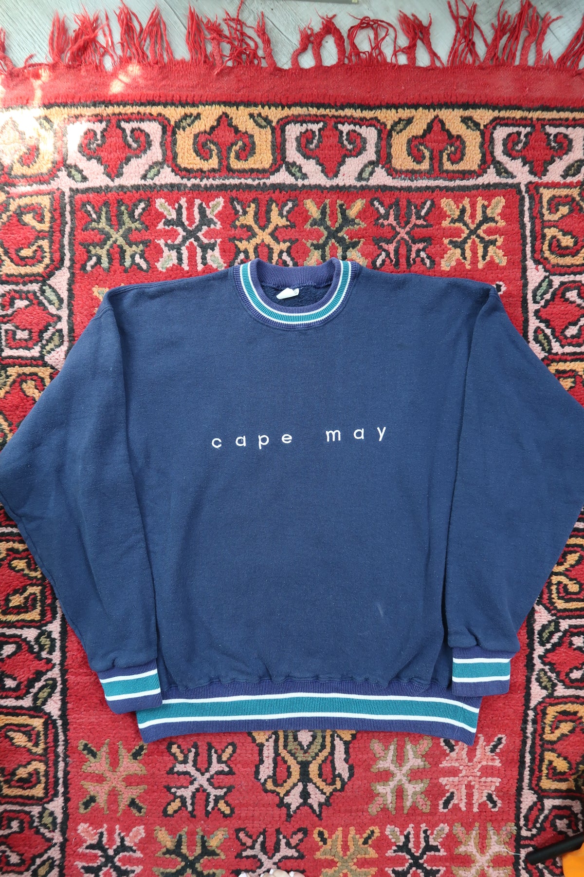 Vintage Cape May Embroidered Crewneck Sweater - Elektra Vintage