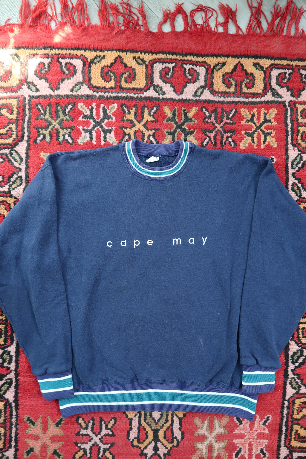 Vintage Cape May Embroidered Crewneck Sweater - Elektra Vintage