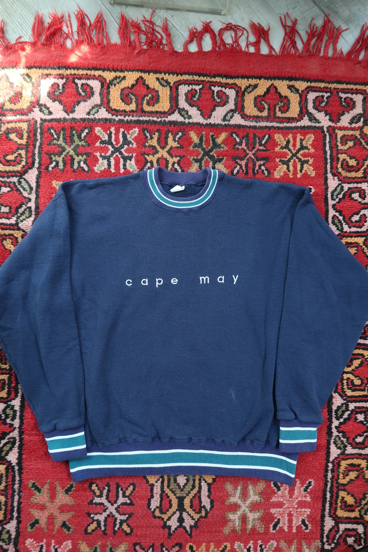Vintage Cape May Embroidered Crewneck Sweater - Elektra Vintage
