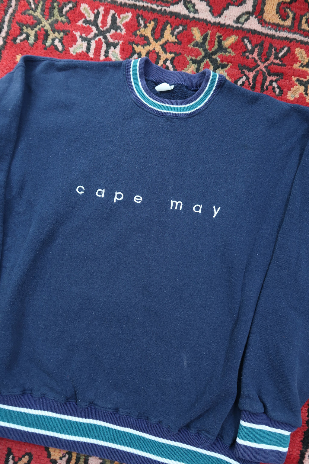 Vintage Cape May Embroidered Crewneck Sweater - Elektra Vintage