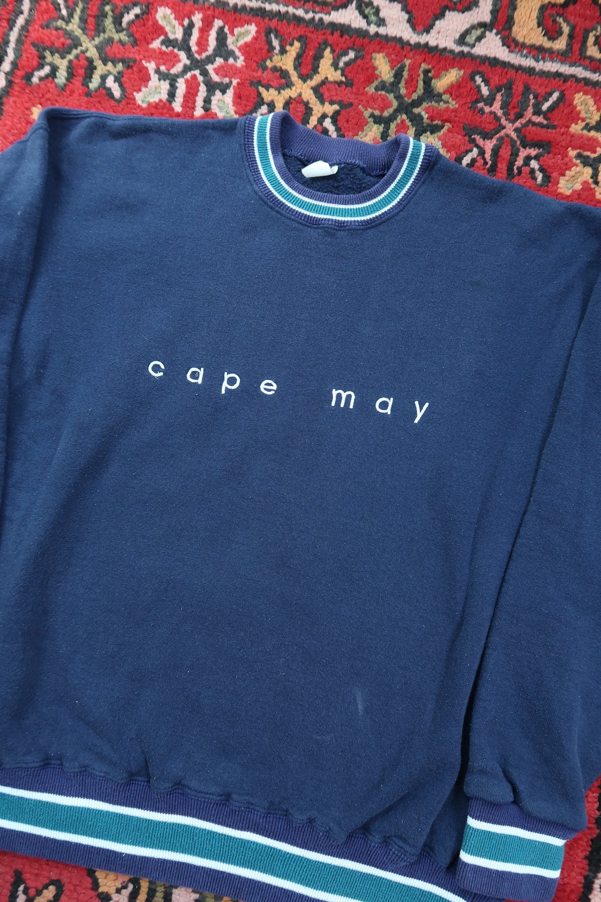 Vintage Cape May Embroidered Crewneck Sweater - Elektra Vintage