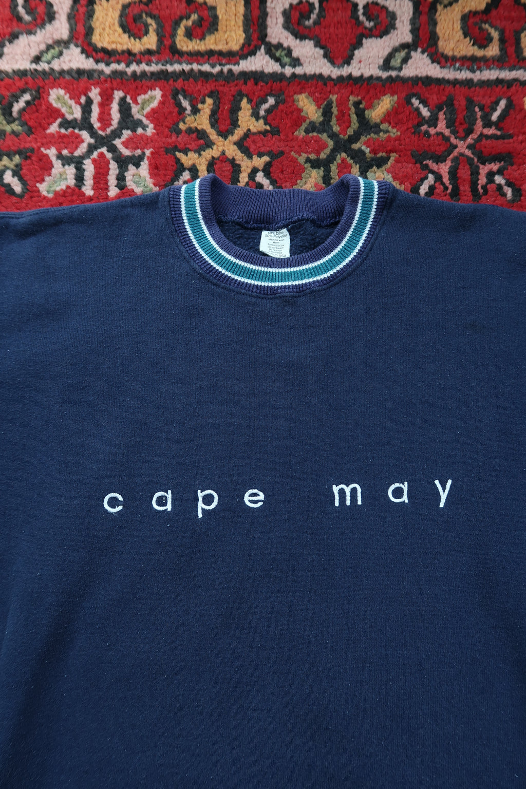 Vintage Cape May Embroidered Crewneck Sweater - Elektra Vintage