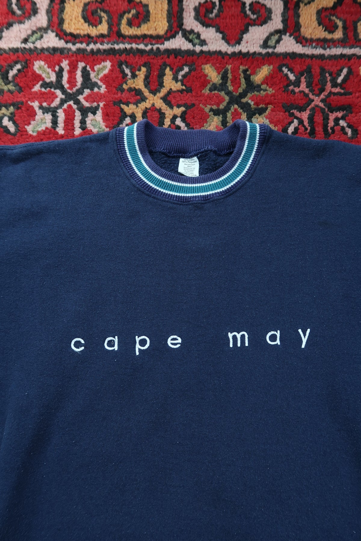 Vintage Cape May Embroidered Crewneck Sweater - Elektra Vintage