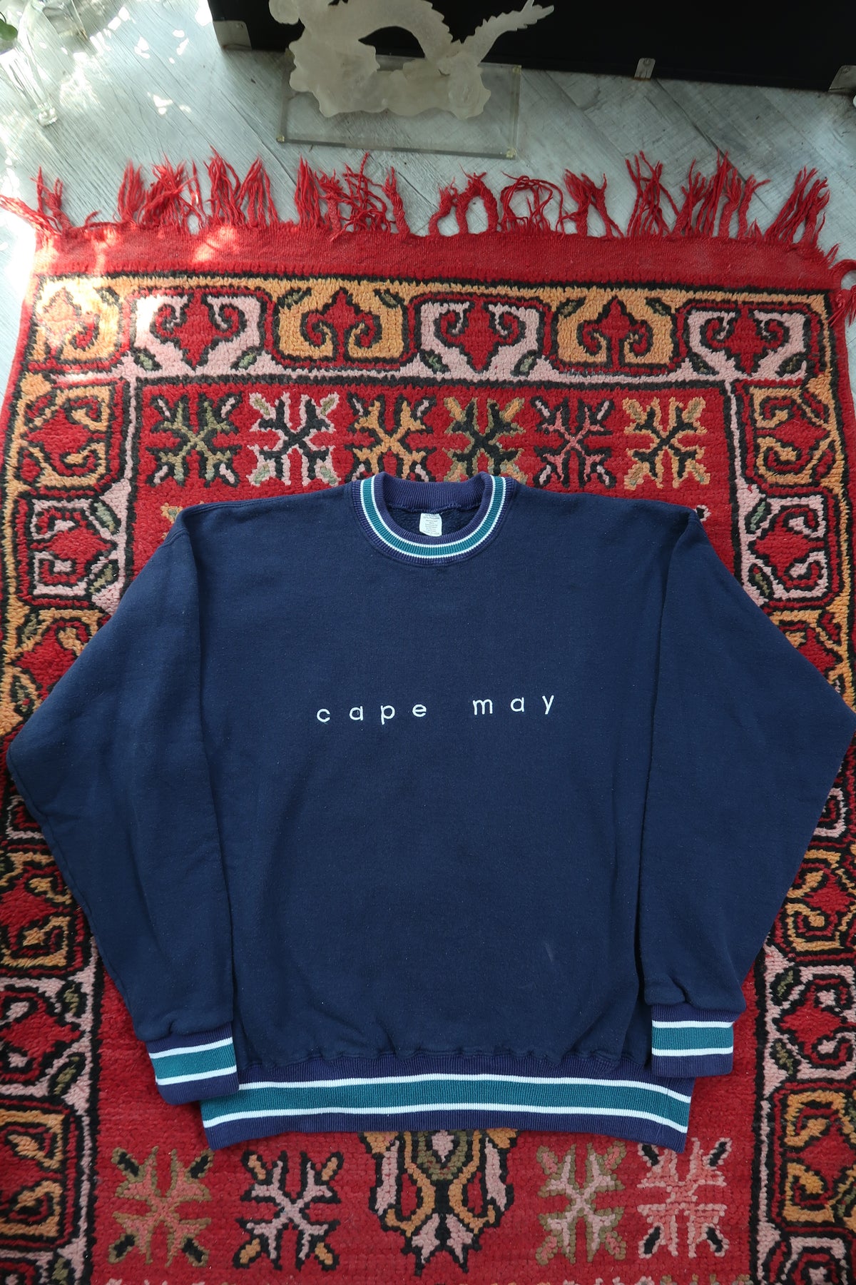Vintage Cape May Embroidered Crewneck Sweater