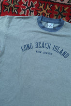 Load image into Gallery viewer, Vintage Long Beach Island Pinstripe Graphic Tee - Blue Pinstripe Jersey Shore Tshirt
