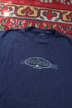 Load image into Gallery viewer, Vintage Long Beach Island Navy Blue Graphic Tee - Jersey Shore Lighthouse Long Sleeve Tshirt
