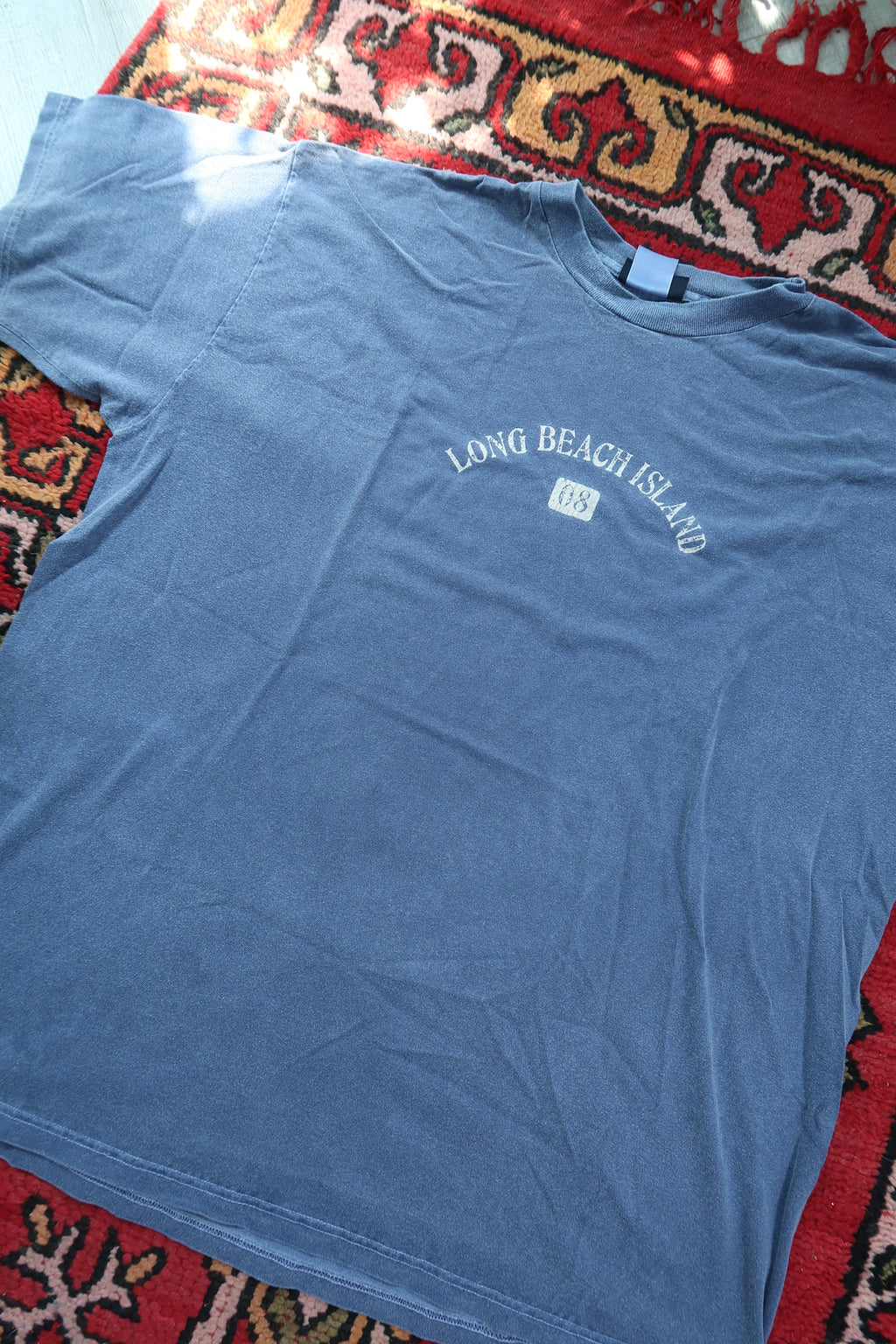 Vintage Long Beach Island  Graphic Tee - Blue Jersey Shore Tshirt